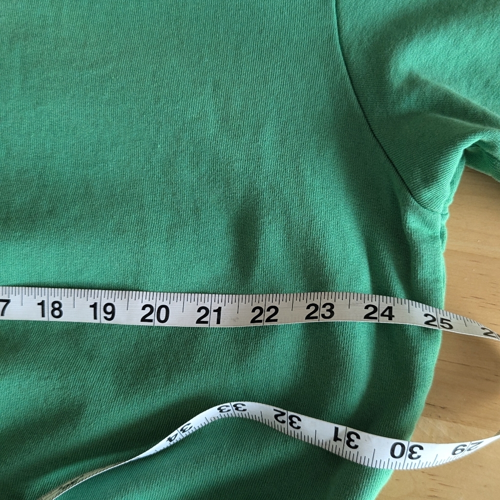 Bright green cropped sweatshirt XL - Picture 7 of 9
